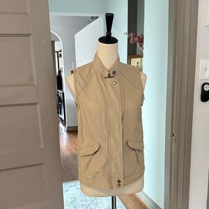 Michael Stars Tan Sleeveless Jacket